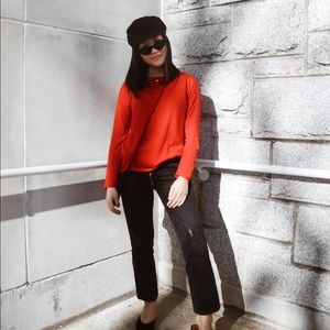 Eileen Fisher Sweater Hot Orange
